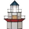 Lámpara Tiffany Faro grande Clayre & Eef 5LL-1166 - 21x56 cm 2x E14 / max 25w rojo