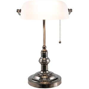 Lámpara de escritorio Blanco Clayre & Eef 5LL-5100W - 27x23x42 cm E27 - Max. 1x 60Watt blanco