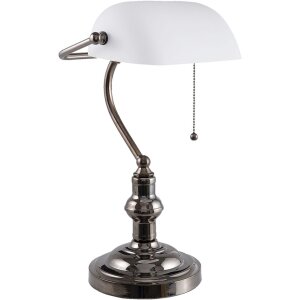 Lámpara de escritorio Blanco Clayre & Eef 5LL-5100W - 27x23x42 cm E27 - Max. 1x 60Watt blanco