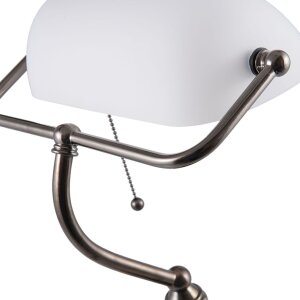 Lámpara de escritorio Blanco Clayre & Eef 5LL-5100W - 27x23x42 cm E27 - Max. 1x 60Watt blanco