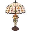 Lámpara de mesa Tiffany Clayre & Eef 5LL-5182 - Ø 40x60 cm E27- Max.2x60 W - E14 - Max.1x15W multi