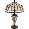 Lámpara de mesa Tiffany Clayre & Eef 5LL-5182 - Ø 40x60 cm E27- Max.2x60 W - E14 - Max.1x15W multi