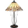 Lámpara de mesa Tiffany Clayre & Eef 5LL-5186 - Ø 40x60 cm - E27 - Max. 2x60 Watt multi