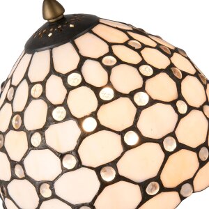 Lámpara de mesa Tiffany Clayre & Eef 5LL-5879 - Ø 20x38 cm E14-max. 40Watt natural
