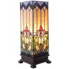 Lámpara de mesa Tiffany Clayre & Eef 5LL-5907 - 17x17x44 cm - E27-Max.1x40 Watt multi
