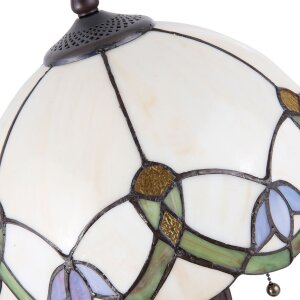 Lámpara de mesa Tiffany Clayre & Eef 5LL-5918 - Ø 30x50 cm - E27-máx 2x40W multi