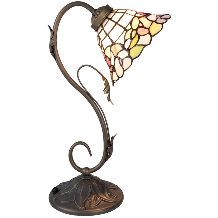 Lámpara de mesa Tiffany Clayre & Eef 5LL-5920 - 32x20x48 cm - E27-max 1x60W multi