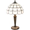 Lámpara de mesa Tiffany Clayre & Eef 5LL-5936 - Ø 25x43 cm - E27-máx 1x40W blanco