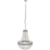Clayre & Eef 5LMP197 Lámpara colgante Ø 54x72 cm Lámpara de sobremesa de madera de hierro gris