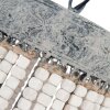 Clayre & Eef 5LMP197 Lámpara colgante Ø 54x72 cm Lámpara de sobremesa de madera de hierro gris