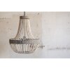 Clayre & Eef 5LMP197 Lámpara colgante Ø 54x72 cm Lámpara de sobremesa de madera de hierro gris