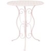 Mesa + 2x Silla Clayre & Eef 5Y0189 - Ø 60x70 - 2x Ø 40x40x92 cm blanco