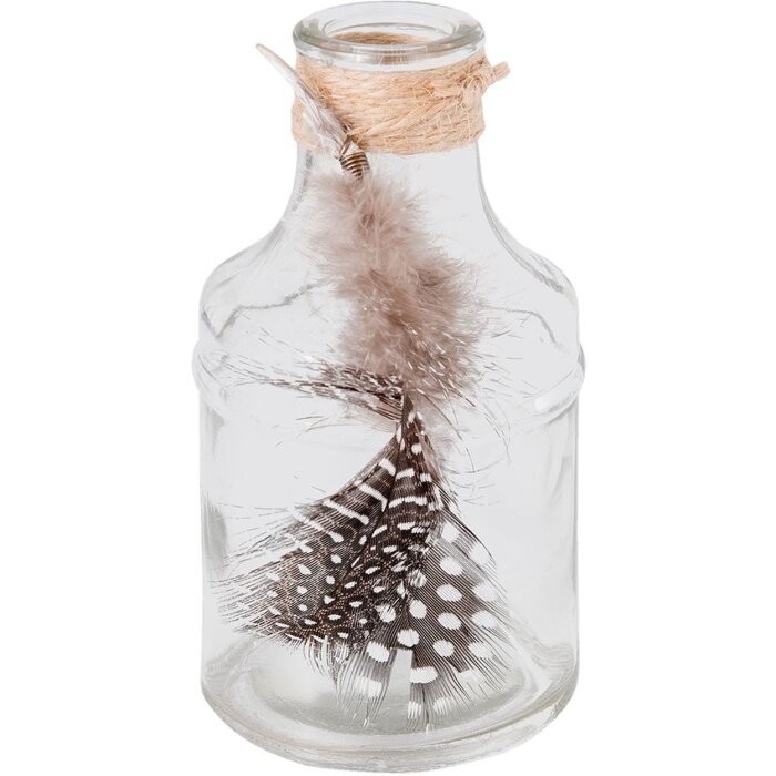 Botella Clayre & Eef 6GL1951 - Ø 6x13 cm transparente