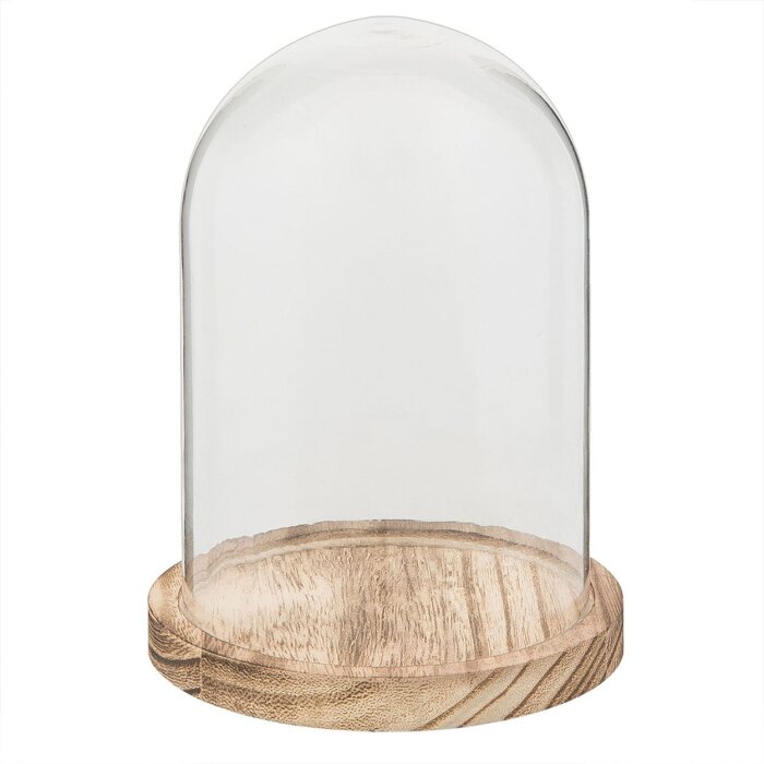 Campana de vidrio Clayre & Eef 6GL2168 - Ø 12x17 cm transparente