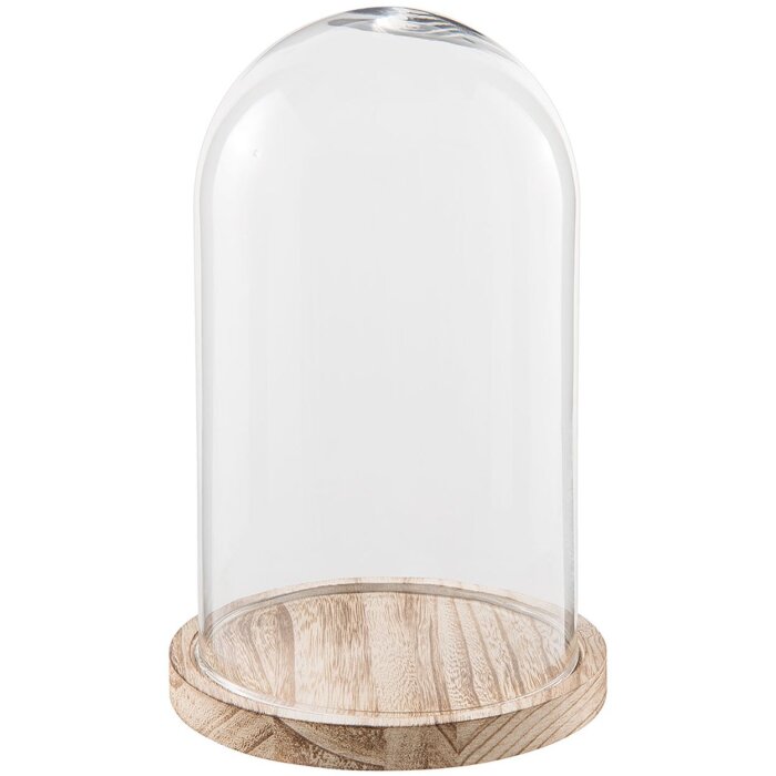 Campana de vidrio Clayre & Eef 6GL2170 - Ø 18x28 cm transparente