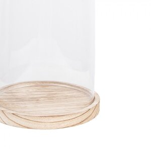 Campana de vidrio Clayre & Eef 6GL2170 - Ø 18x28 cm transparente