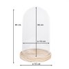 Campana de vidrio Clayre & Eef 6GL2170 - Ø 18x28 cm transparente