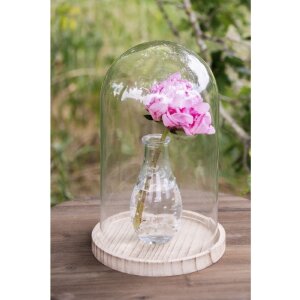 Campana de vidrio Clayre & Eef 6GL2171 - Ø 23x29 cm transparente
