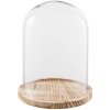 Campana de vidrio Clayre & Eef 6GL2171 - Ø 23x29 cm transparente