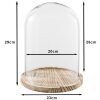 Campana de vidrio Clayre & Eef 6GL2171 - Ø 23x29 cm transparente