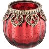 Portacandelitas Clayre & Eef 6GL2218R - Ø 8x8 cm rojo