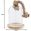 Campana de vidrio Clayre & Eef 6GL2220 - 16x13x20 cm transparente