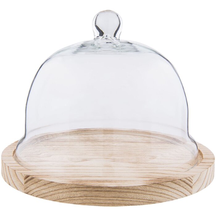 Campana de vidrio Clayre & Eef 6GL2223 - Ø 23x17 cm transparente
