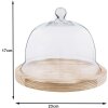 Campana de vidrio Clayre & Eef 6GL2223 - Ø 23x17 cm transparente