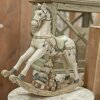 Caballo balancín Clayre & Eef 6PR0037 - 30x8x27 cm blanco