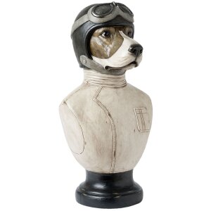 Busto Perro Clayre & Eef 6PR1161 - 24x26x51 cm blanco...