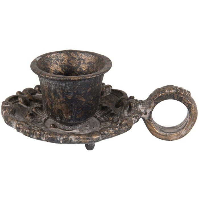 Candelero Clayre & Eef 6Y2595 - 9x6x4 cm marrón