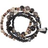 Pulsera cuentas negras Clayre & Eef JZBR0384Z - negro