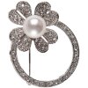 Broche Fleurette Clayre & Eef JZPI0004 - plata envejecida