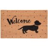 Felpudo de puerta Clayre & Eef MC137 - 75x45x1 cm marrón