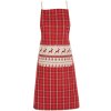 Delantal Clayre & Eef NOC41-1 - 70x85 cm rojo