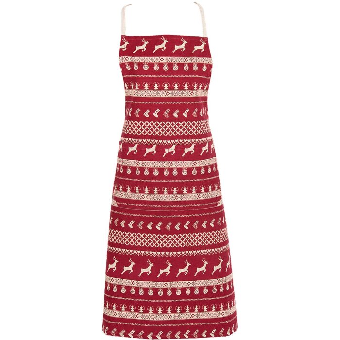 Delantal Clayre & Eef NOC41-2 - 70x85 cm rojo