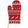 Guante de horno Clayre & Eef NOC44-2 - 16x30 cm rojo