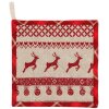 Portamacetas Clayre & Eef NOC45-1 - 20x20 cm rojo