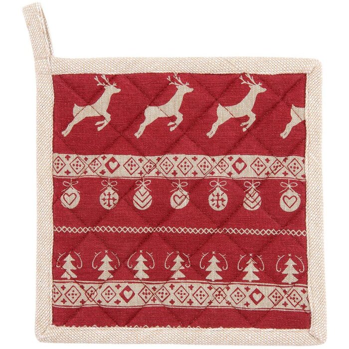 Portamacetas Clayre & Eef NOC45-2 - 20x20 cm rojo