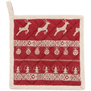 Portamacetas Clayre & Eef NOC45-2 - 20x20 cm rojo