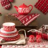 Panera Clayre & Eef NOC47 - 35x35x8 cm rojo