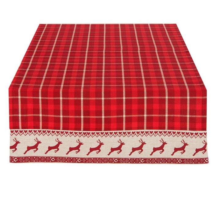 Camino de Mesa Clayre & Eef NOC64 - 50x140 cm rojo