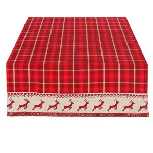 Camino de Mesa Clayre & Eef NOC64 - 50x140 cm rojo
