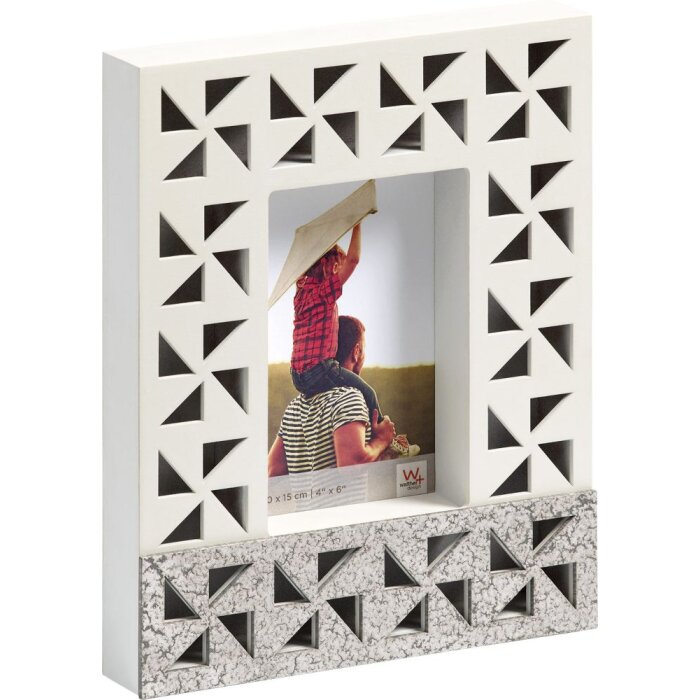 Marco de fotos de madera Dreams 10x15 cm blanco
