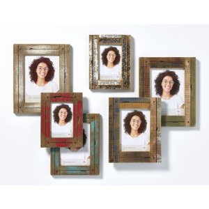 Marco de fotos de madera Dupla 13x18 cm crema-azul