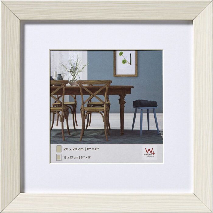 Marco de madera Fiorito 30x30 cm blanco