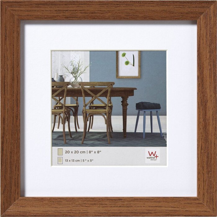 Marco de madera Fiorito 30x30 cm roble oscuro