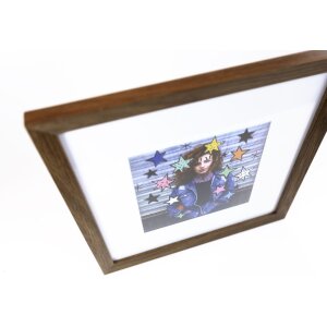 Marco de madera Fiorito 30x30 cm roble oscuro