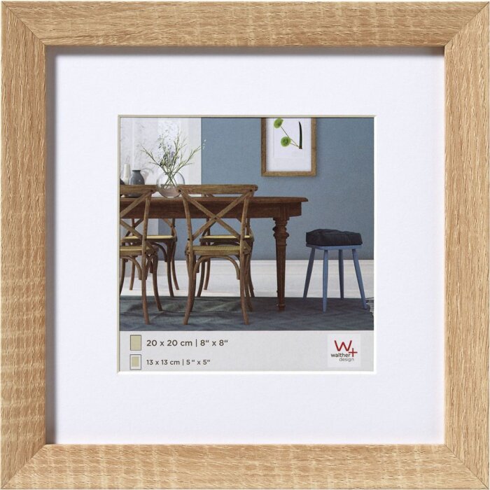 Marco de madera Walther Fiorito 30x30 cm roble claro