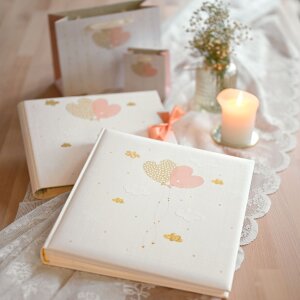 Goldbuch Álbum de boda Corazones en globo 30x31 cm 60 páginas blancas